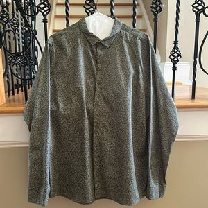 Men’s olive green long sleeve button down , size XL
